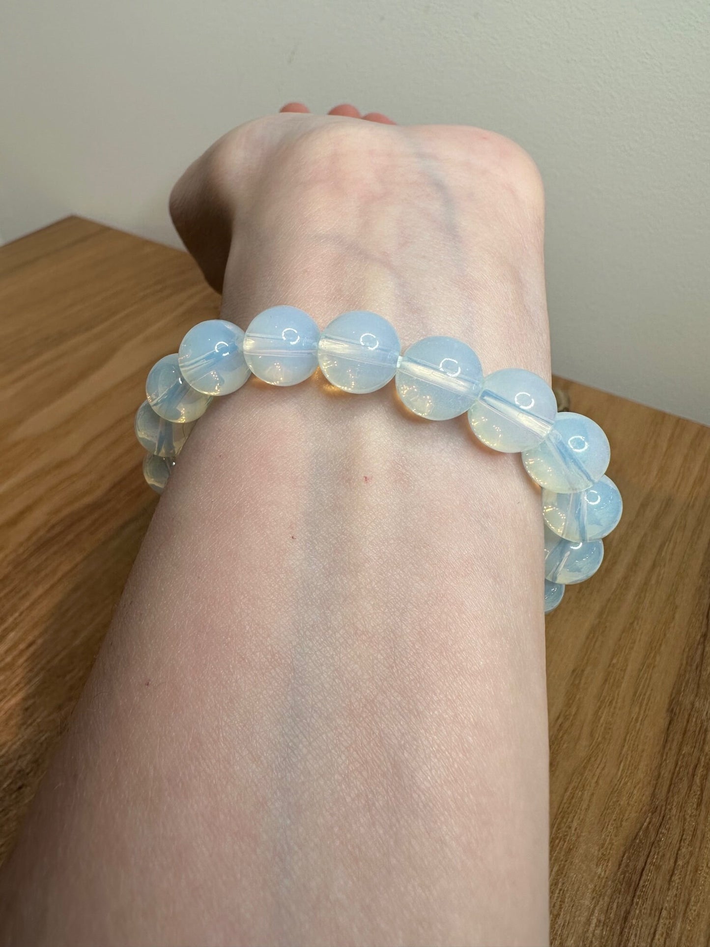 All Rounded Opalite 8mm and 10mm Bracelet for Peace, Tranquillity, Purity and Alleviating anxiety